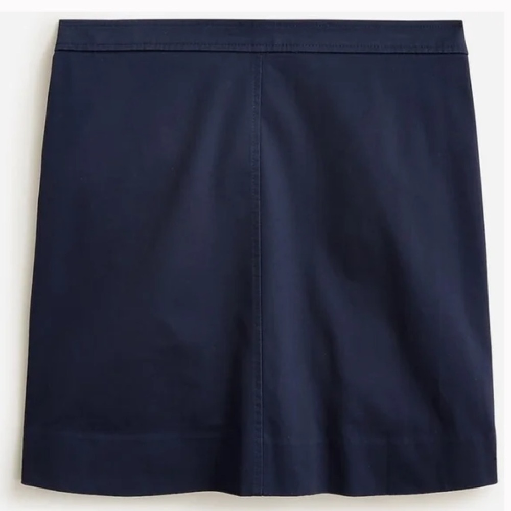J crew Natasha skirt stretch twill blue